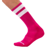 Barcode Berlin Chaussettes Gym Socks Rose-Blanc